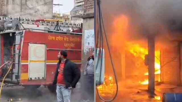 Punjab News: केरोसिन ऑयल के डिपो में लगी भीषण आग, लोगों में मचा हड़कंप, देखें वीडियो