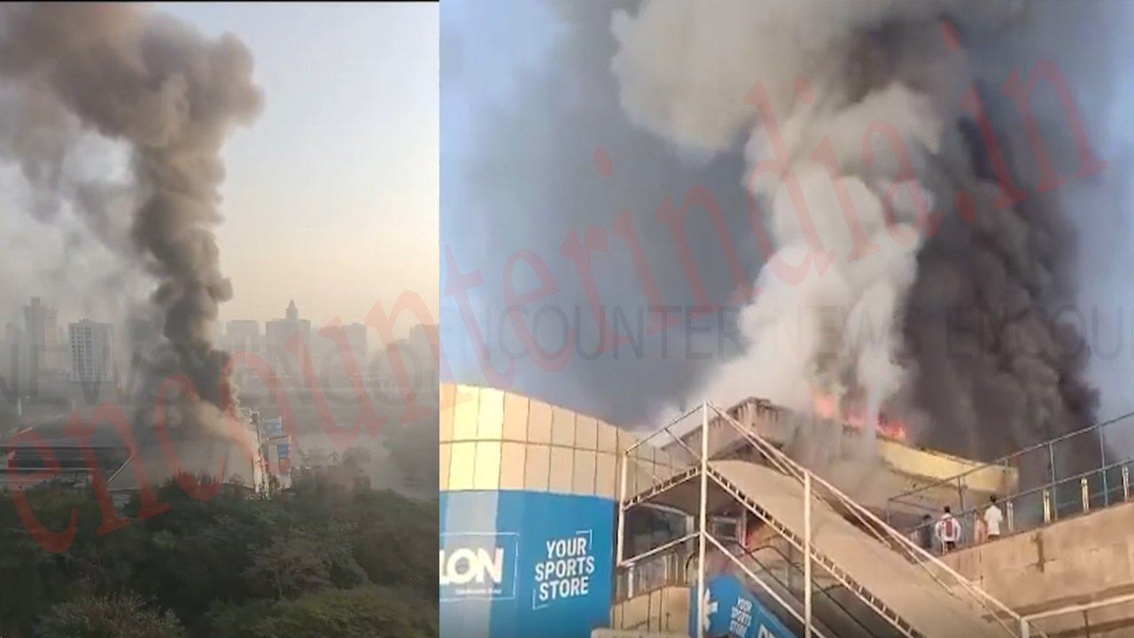 Hypercity Mall में लगी भीषण आग, देखें वीडियो