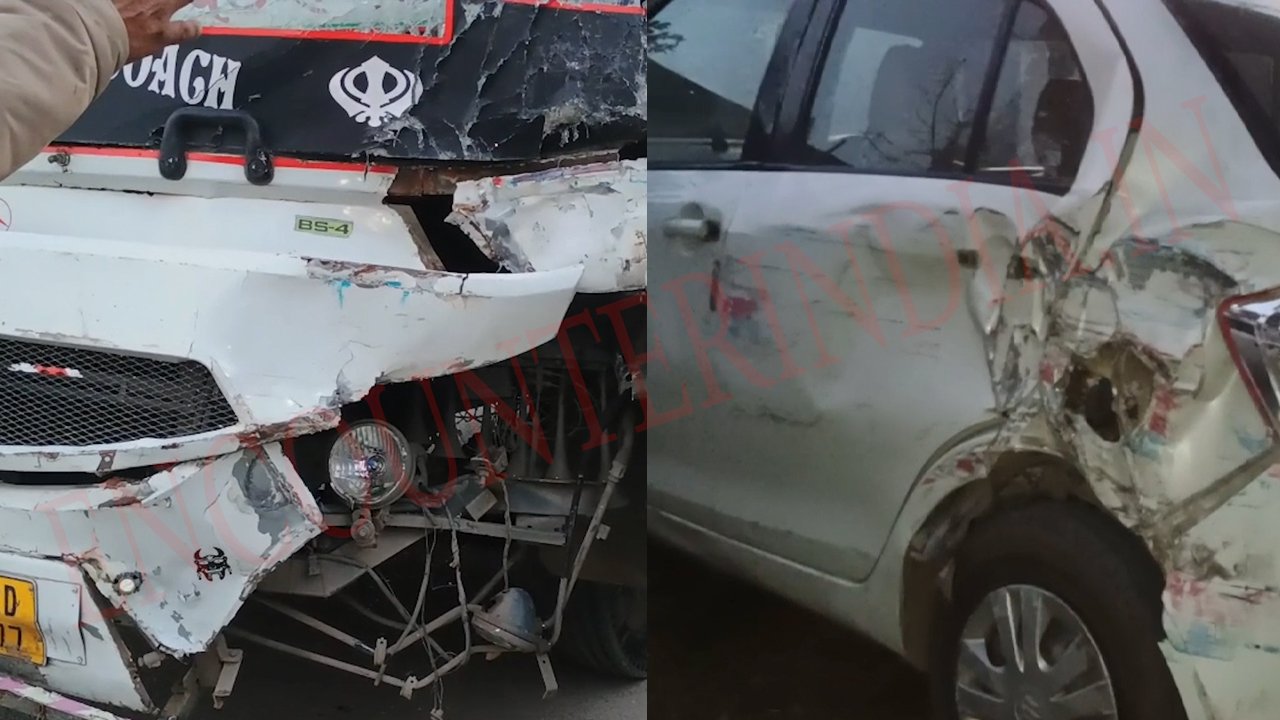 Punjab News: अनियंत्रित Bus ने Highway पर 3 वाहनों को मारी टक्कर, कई घायल, देखें वीडियो