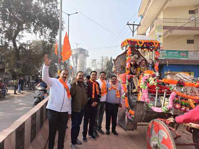 राम ज्योति के बद्दी पहुंचने पर बद्दी वासियों ने किया भव्य स्वागत