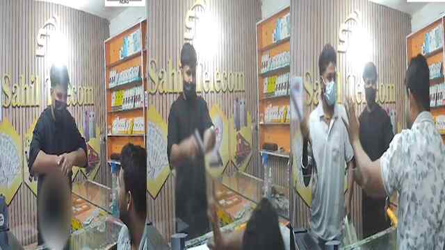 Punjab News: Mobile Shop पर हुई लूटपाट मामले की CCTV आई सामने