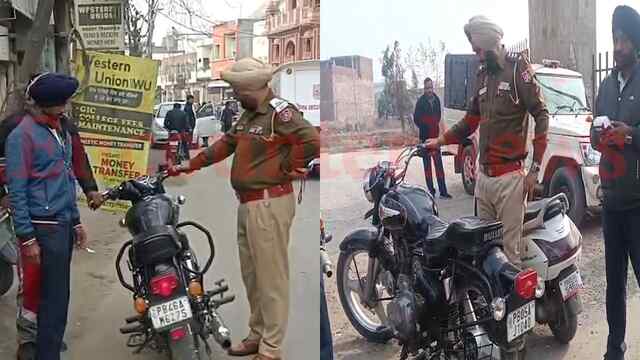 Punjab News: नियमों की उल्लंघना करने वाले वाहन चालकों के खिलाफ पुलिस ने की कार्रवाई, देखें वीडियो