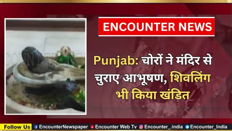 Punjab: चोरों ने मंदिर से चुराए आभूषण, शिवलिंग भी किया खंडित, देखें वीडियो