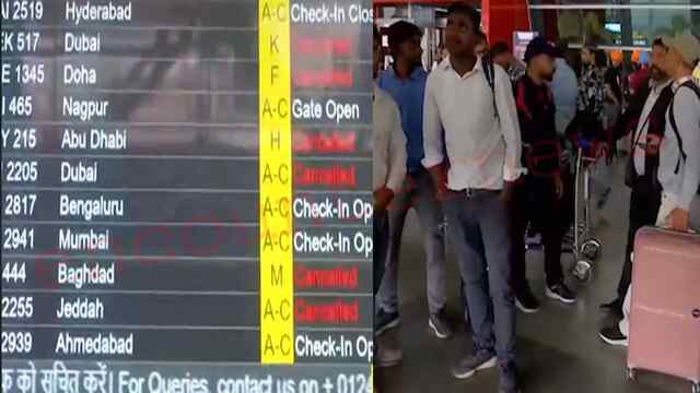 Iran-Israel के दूसरे दिन भी चल रहे हवाई हमले, Delhi Airport पर Cancel हुई Flights, देखें वीडियो