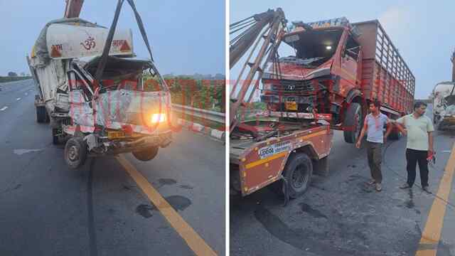 Expressway पर भीषण हादसा, पिकअप से टकराई DCM, 2 की मौत