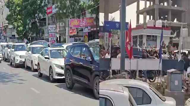 Petrol की आई किल्लत, वाहनों की लगी लंबी लाइने, Pump मालिक का आया बयान, देखें वीडियो