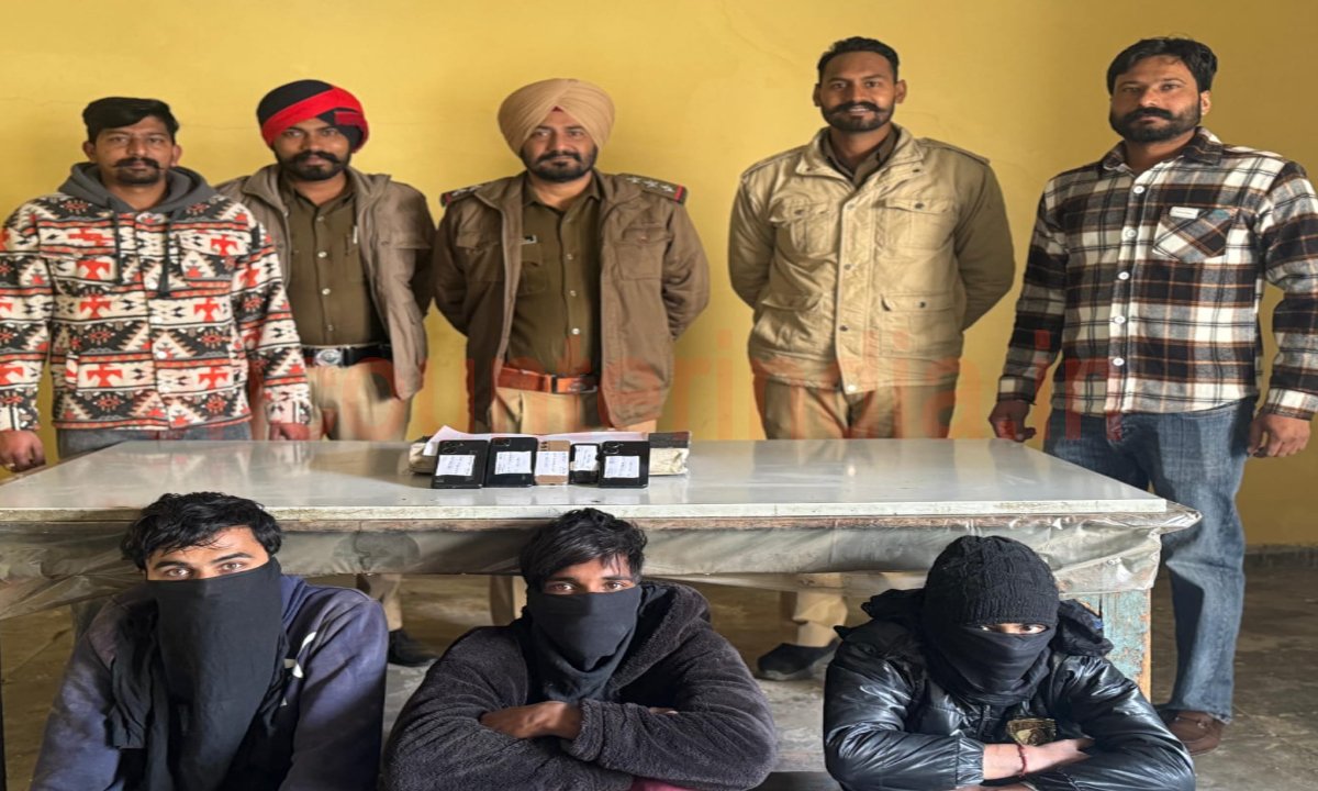 Punjab News : 5 मोबाइल सहित 3 लुटेरे गिरफ्तार, देखें वीडियो
