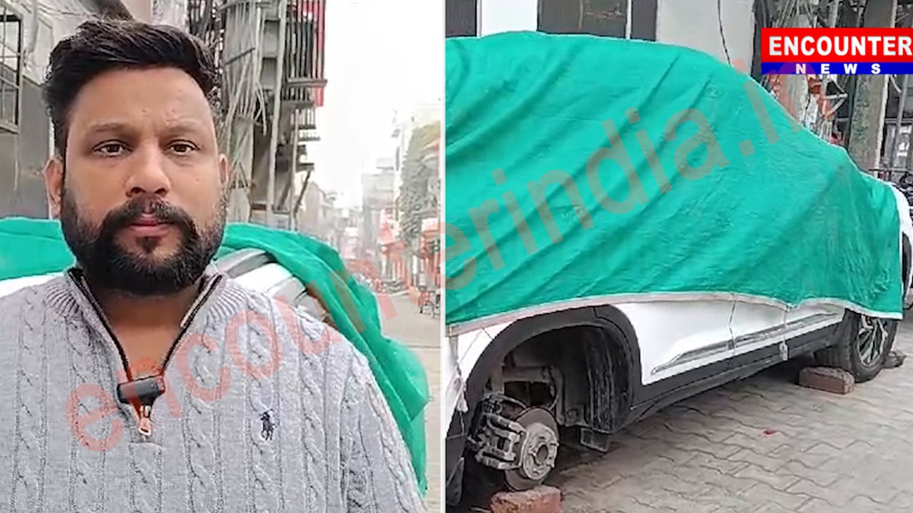 Punjab News: घर के बाहर खड़ी Creta गाड़ी के टायर लेकर Innova सवार चोर फरार, देखें वीडियो