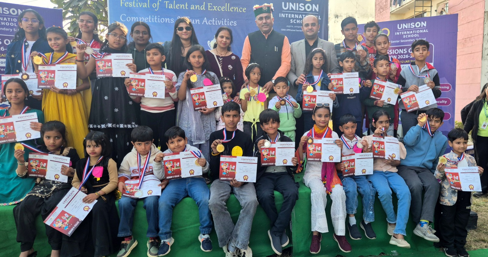 यूनिसन इंटरनेशनल स्कूल, जश्न-ए-उड़ान प्रतिभा खोज महोत्सव आयोजित