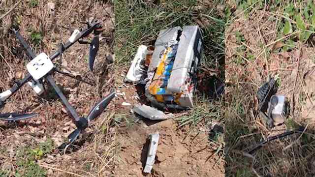 इस इलाके में Drone गिरने से लोगों में मचा हड़कंप, देखें वीडियो