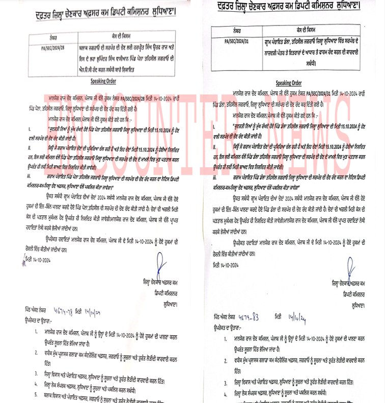 Punjab News: 2 गांवों में चुनाव हुए रद्द, आदेश जारी