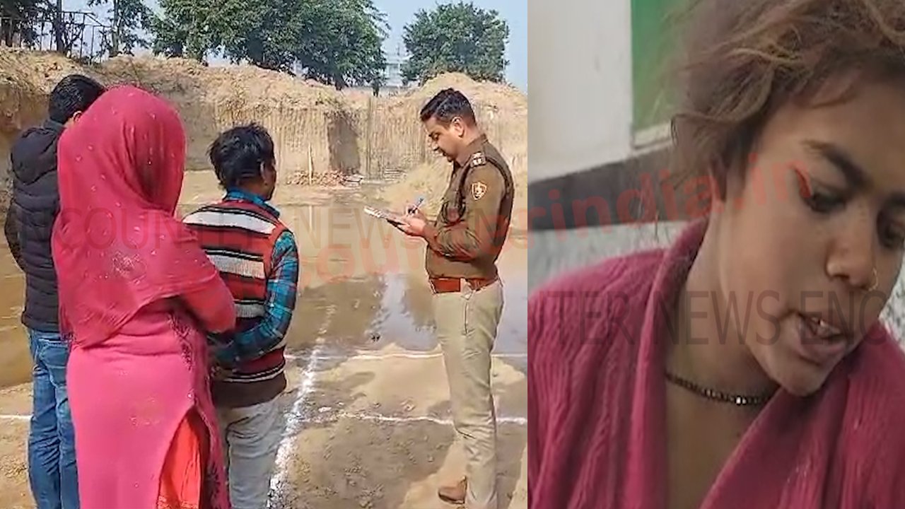 बेसमेंट की खुदाई के दौरान मिट्टी के ढेर में दबे 3 महिलाओं सहित 5 मजदूर, देखें वीडियो