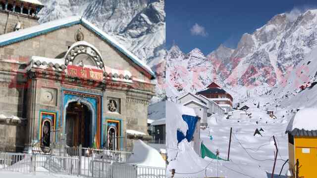 बर्फ की मोटी चादर में ढका Kedarnath, सोशल मीडिया पर वायरल हुआ लुभावना नजारा, देखें वीडियो