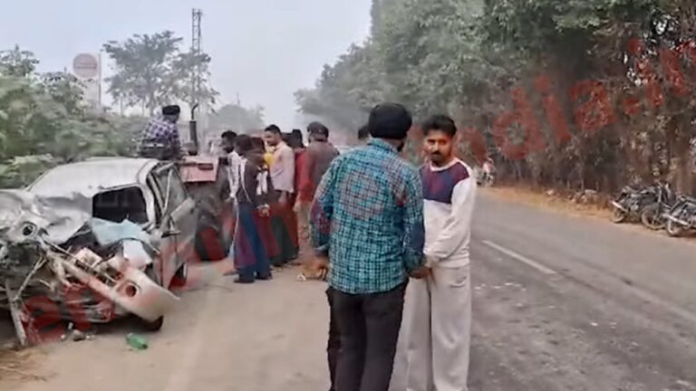 Punjab News: बजरी से भरी ट्रॉली और कार की टक्कर में 22 वर्षीय युवक की मौत, देखें वीडियो
