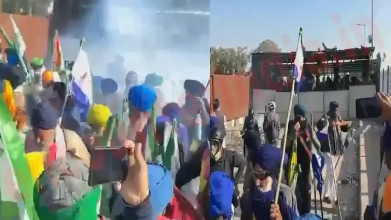 किसानों के दिल्ली कूच को लेकर माहौल तनावपूर्ण, तोड़े बैरिकेड, छोड़े आंसू गैस के गोले, देखें वीडियो