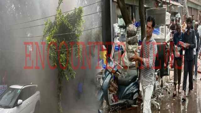 गोदाम में लगी भीषण आग, काबू पाने में जुटी फायर ब्रिगेड की 8 गाड़ियां