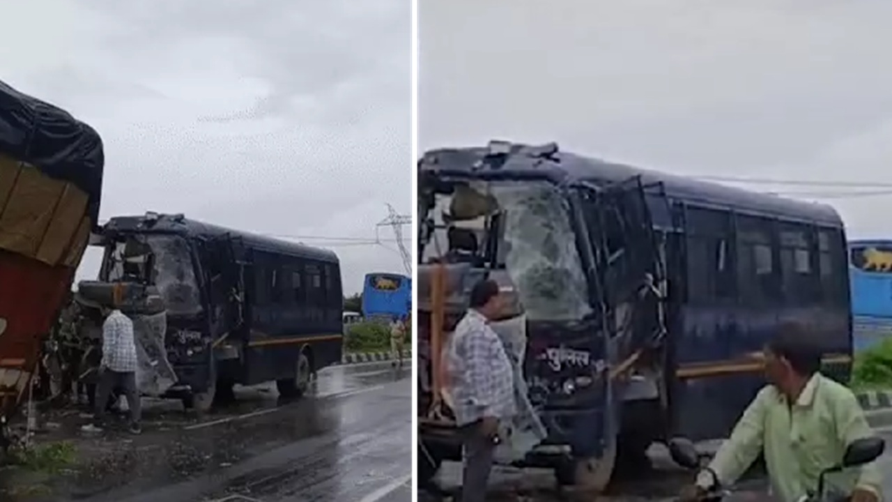 Hardcore Criminal को लेकर जा रही पुलिस बस हुई हादसाग्रस्त, मची चीख-पुकार