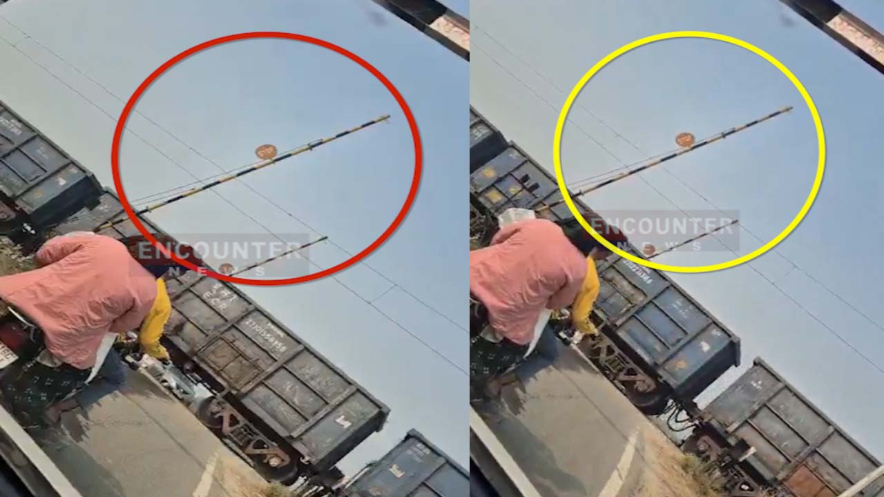 बड़ी लापरवाहीः खुले फाटक में निकल गई ट्रेन, लोगों में दहशत, देखें वीडियो