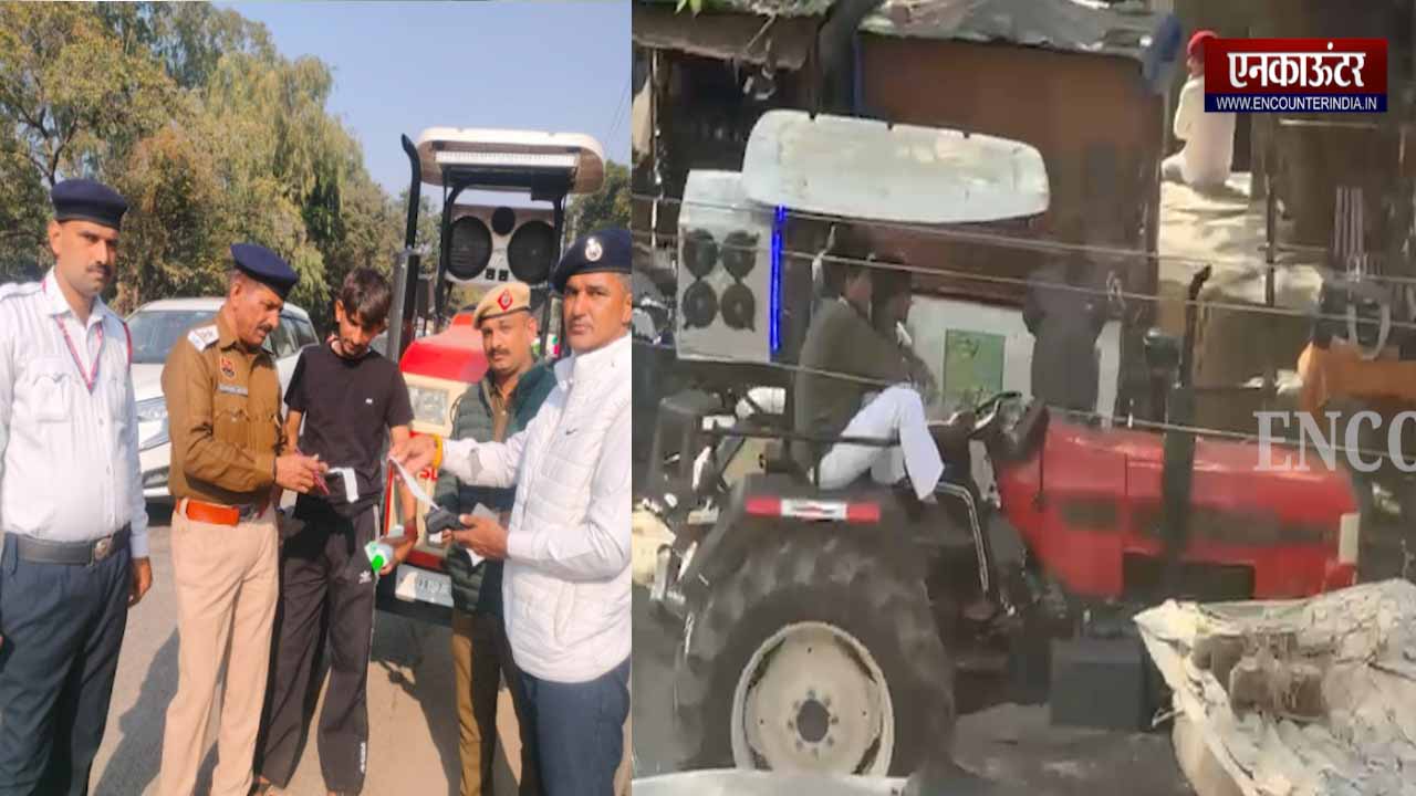 Haryana News: हुड़दंगबाजों पर ट्रैफिक पुलिस ने कसा शिकंजा, देखें वीडियो