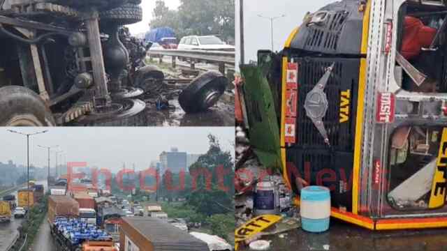 Punjab News: National Highway पर पलटा सेबों से भरा ट्रक, देखें वीडियो