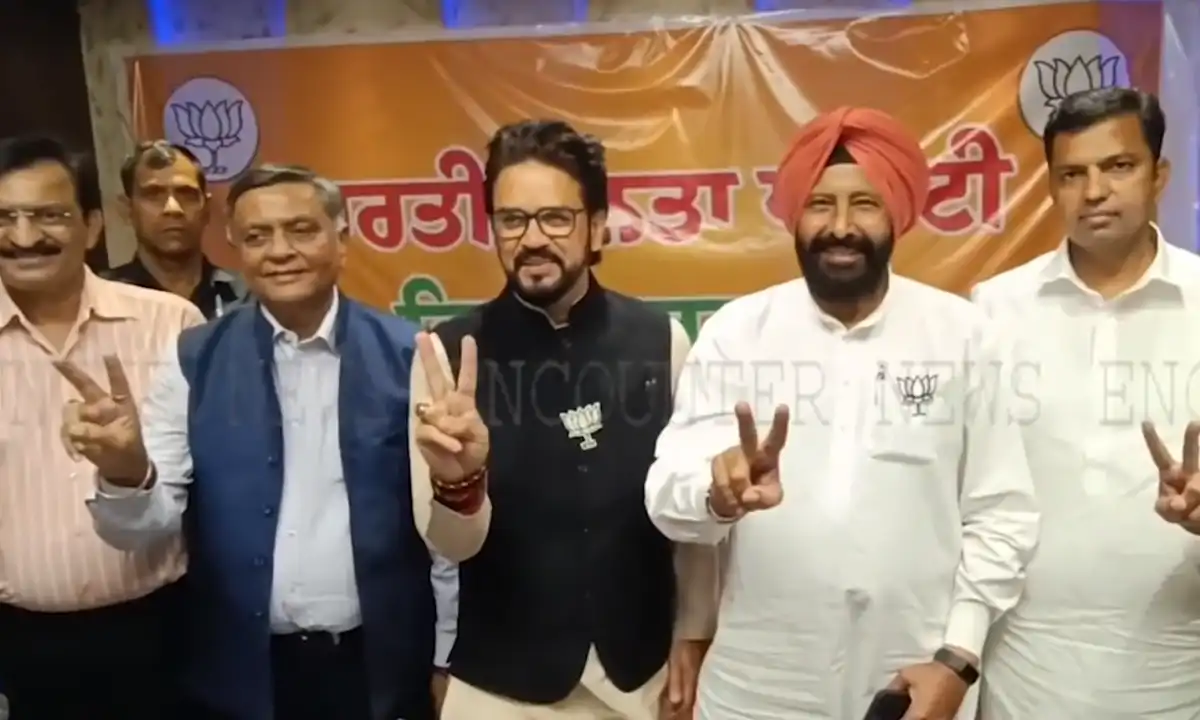 Punjab News: Kewal Dhillon के हक में प्रचार करने पहुंचे BJP MP Anurag Thakur, देखें वीडियो