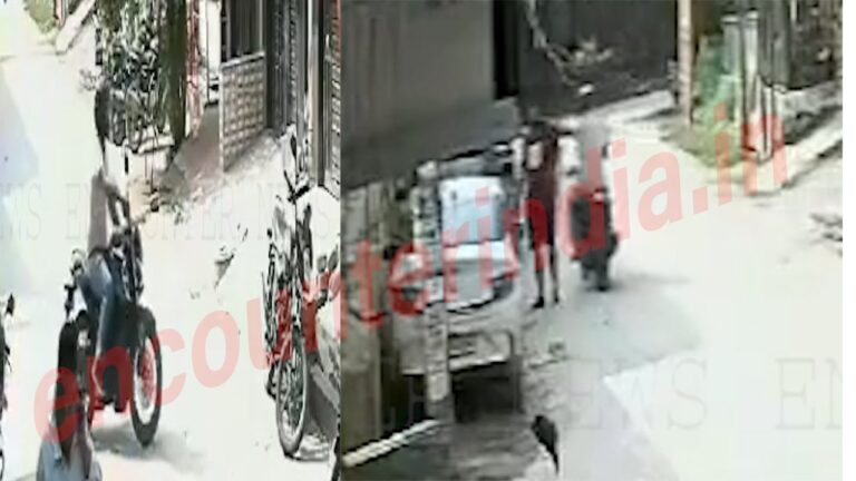 Bike सवार लुटेरे ने दिनदहाड़े दिया वारदात को अंजाम, देखें CCTV