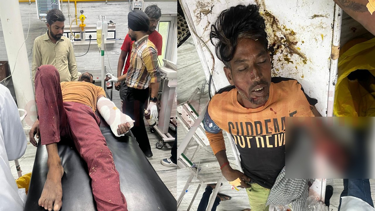 Punjab News : शेलर मशीन की चपेट में आए 2 लोग, कटी बाजू