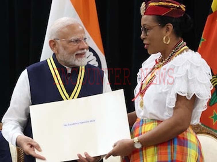 “Dominica Award of Honour” से PM Modi को किया सम्मानित