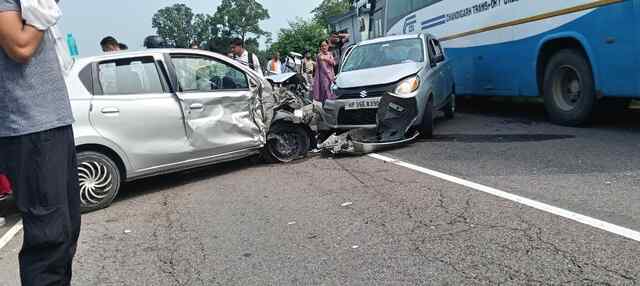 Himachal News: कुठियाड़ी में तीन वाहनों की टक्कर, एक जख्मी