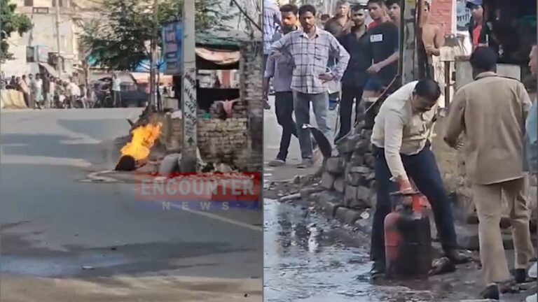 Punjab News: श्मशान घाट पुली के पास गैस सिलेंडर को लगी आग, मची अफरा-तफरी, देखें वीडियो