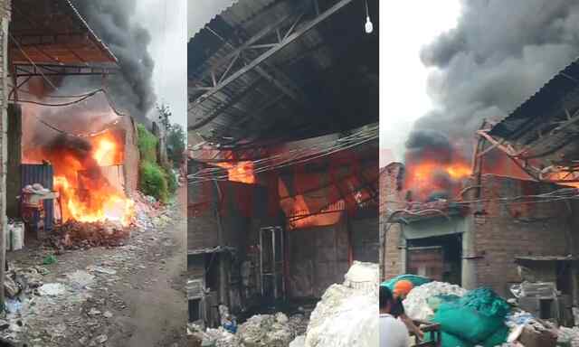 Punjab News: प्लास्टिक फैक्टरी में लगी भीषण आग, आसमान में छाया धुएं का गुब्बार, देखें वीडियो