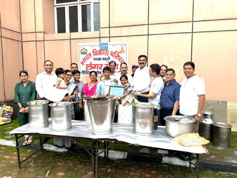महिला एवं बाल विकास विभाग ने बरोटीवाला में पोषण अभियान के तहत लगाया शिविर
