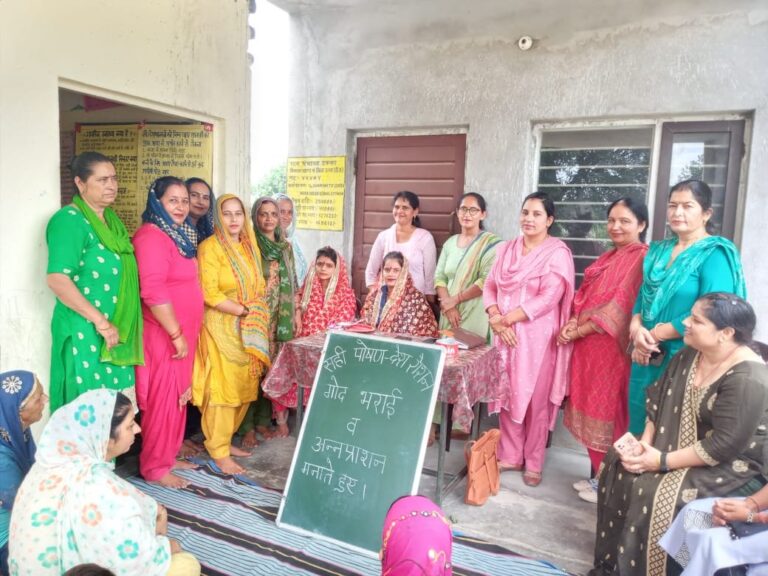 अप्पर बसाल में महिलाओं को पोष्टिक आहार के लिए प्रेरित किया