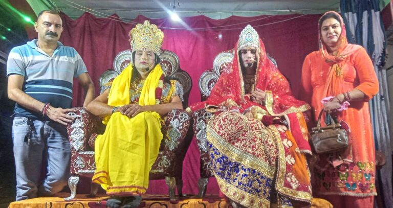हटली में तीसरे नवरात्रे पर हुआ सीता स्वयंवर, भावुक दृश्य में माता सीता की बिदाई