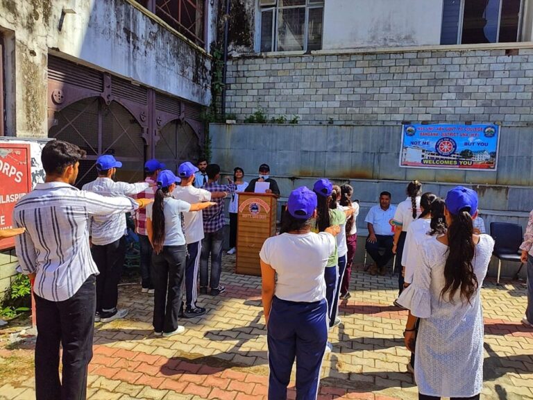 वंगाणा कालेज में नए स्वयंसेवकों को शपथ दिलाई