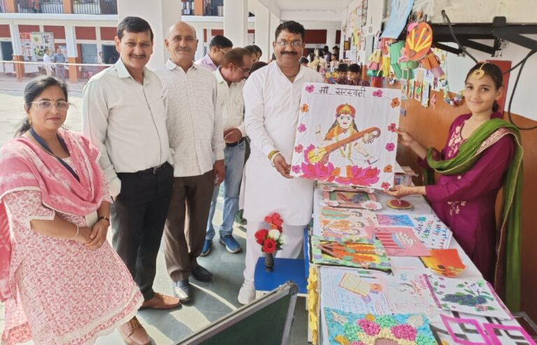 डी.ए.वी. लठियाणी में प्रदर्शनी का आयोजन
