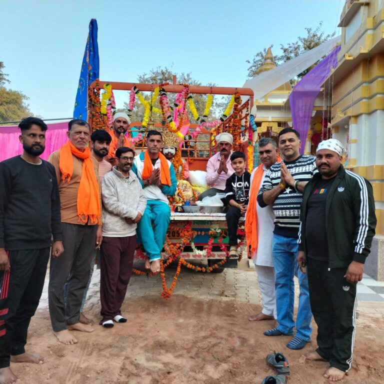 नालागढ़ में खाटू श्याम मंदिर की स्थापना से पहले निकाली शोभायात्रा