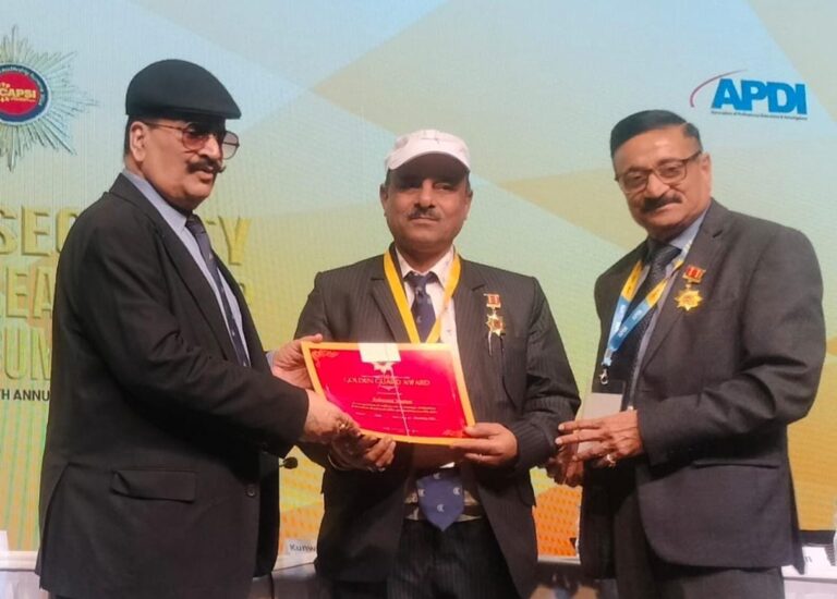 दिल्ली में हिमाचल सिक्योरिटी सर्विस  को मिला लीडरशिप अवार्ड