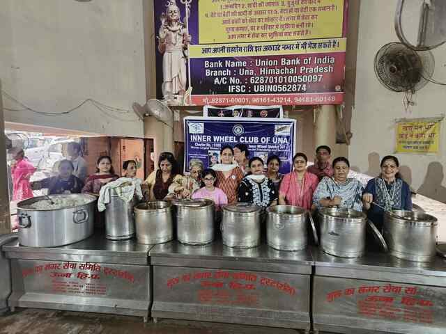 अन्नपूर्णा दिवस पर इन्नर व्हील क्लब ने क्षेत्रीय अस्पताल में लंगर में योगदान दिया