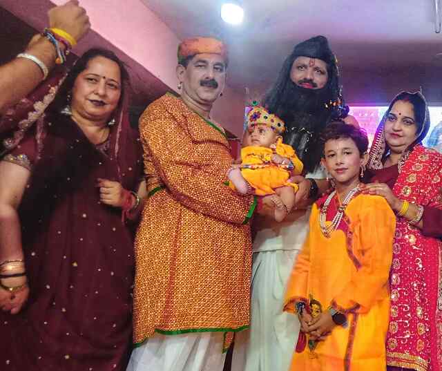 सदाशिव मंदिर तलमेहड़ा में धूम धाम से मनाई श्रीकृष्ण जन्माष्टमी