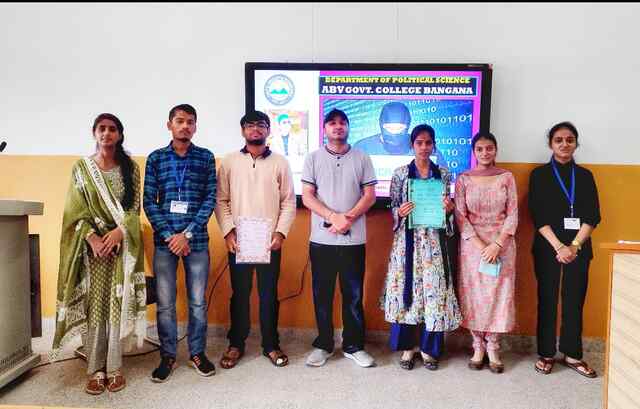 महाविद्यालय बंगाणा में “आर्टिफिशियल इंटेलिजेंस” और साइबर अपराध पर सेमिनार का आयोजन
