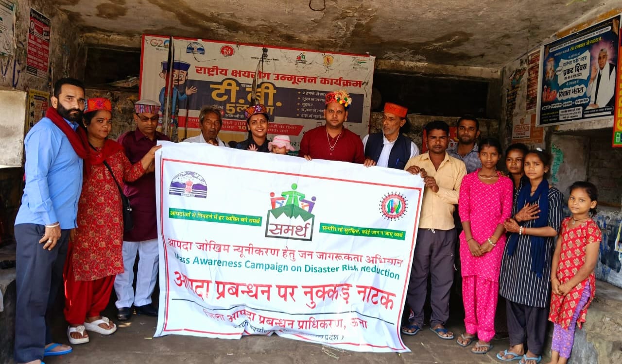 आरके कलामंच ने खुरवाईं और बंगाणा में सुरक्षित भवन निर्माण पर ग्रामीण किए जागरूक