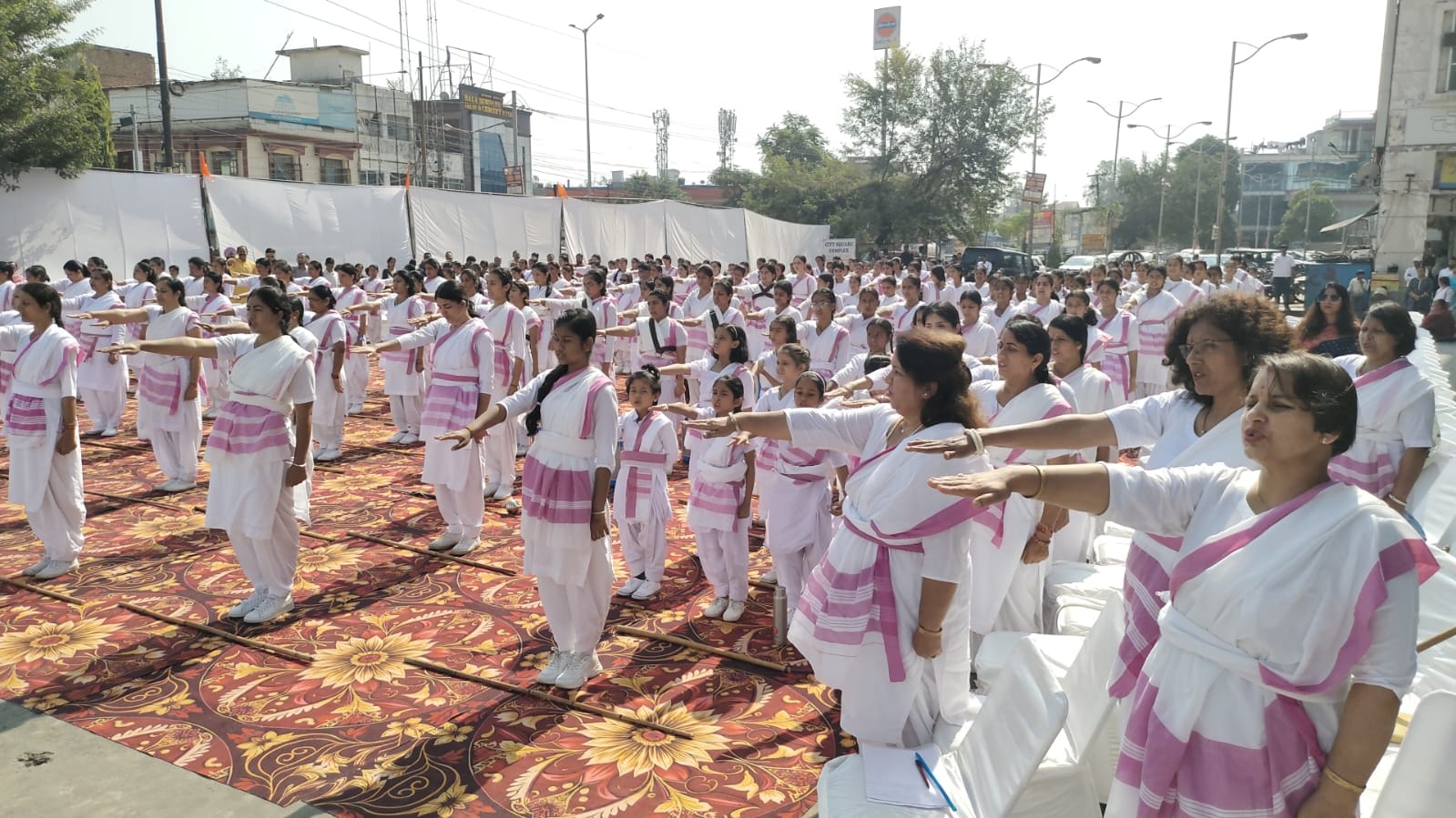 बद्दी में पहली बार हुआ राष्ट्र सेविका समिति का पथ संचलन समारोह