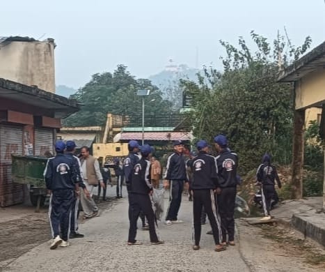 तलमेहड़ा स्कूल में चल रहे एनएसएस शिविर ने तलमेहड़ा बाजार में स्वच्छता अभियान चलाया 