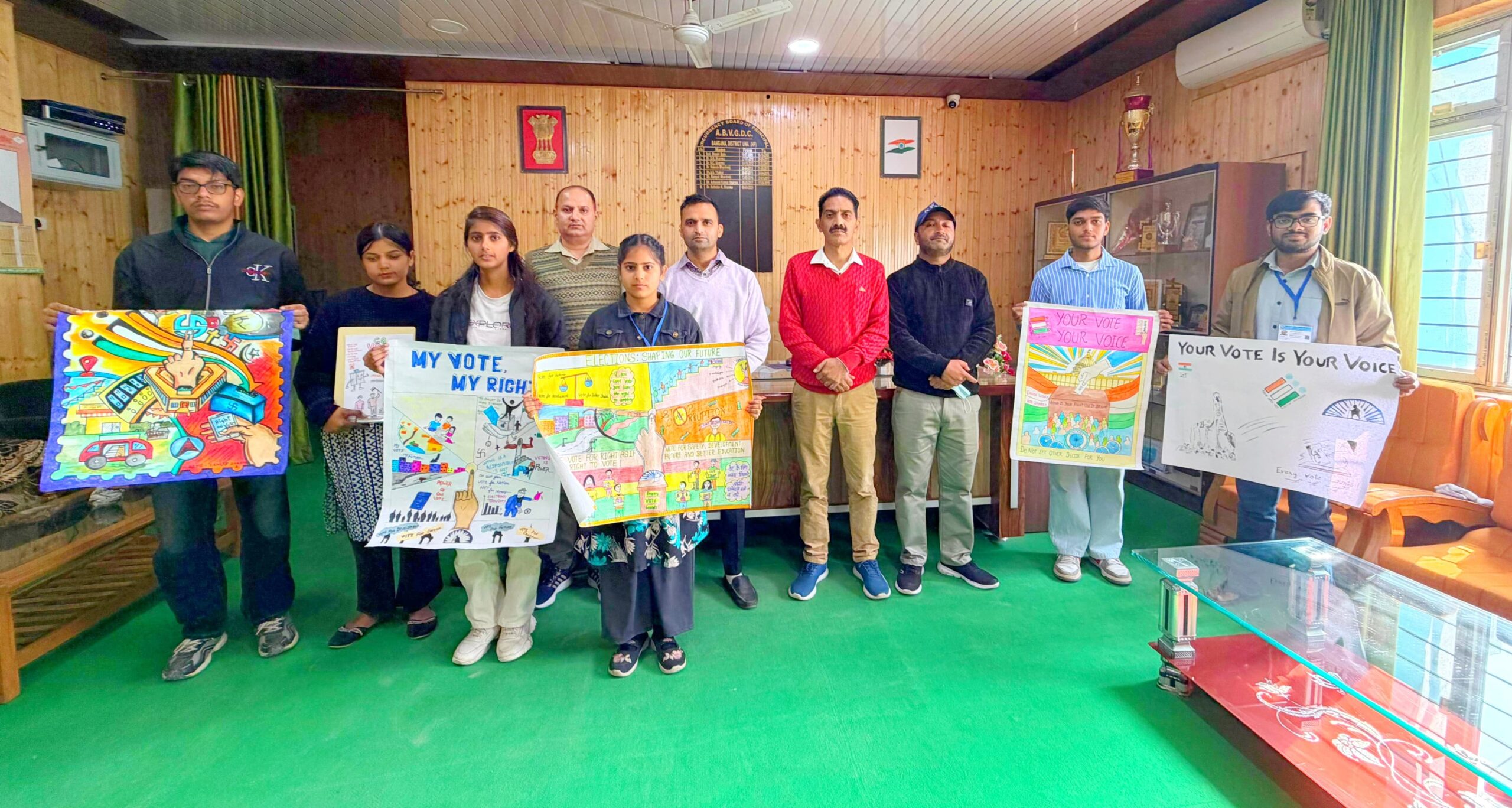 महाविद्यालय बंगाणा में “लोकतंत्र में मत का महत्व” विषय पर प्रतियोगिता का आयोजन