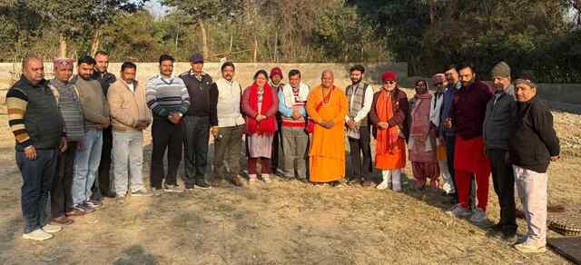 सिद्ध पीठ 16 स्तम्भ 51फ़ीट मंदिर निर्माण स्थल पर 14 को होगा धूना अग्नि प्रवेश: यति सत्यदेवानंद सरस्वती महाराज