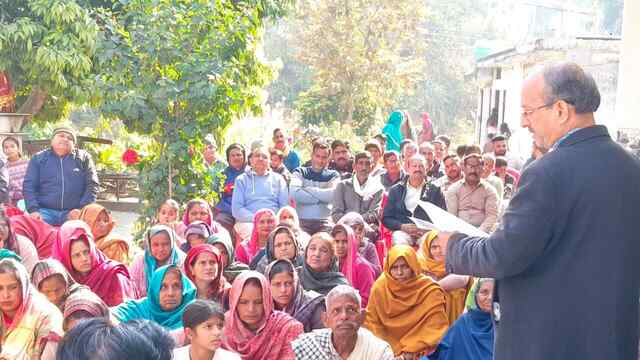 कुठार कलां में ग्रामीणों ने विधायक सत्ती को बताई समस्याएं