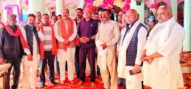 बनौड़े महादेव मंदिर में पूर्व विधायक भुट्टो ने शीश नवाया, कमेटी द्वारा सम्मानित किया 