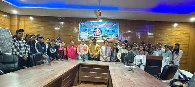 महाविद्यालय वंगाणा के शिविर का शुभारंभ  प्रार्थना सभा के साथ