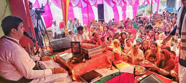 हटली में शिव महापुराण कथा के पंचम दिवस पर भगवान शंकर के स्वरूपों का हुआ दिव्य वर्णन